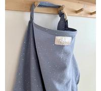 Cubierta de lactancia para lactancia materna y bombeo | Funda de asiento de coche multiusos | Algodón de muselina orgánico transpirable suave | Delantal y chal de lactancia | Colores pastel de TISU