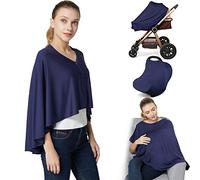Cubierta de lactancia y poncho de lactancia para bebés, funda de lactancia para asiento de coche, funda de asiento alto, funda para carrito de compras, bufanda de enfermería para niños y niñas de