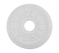 Cubierta de lámpara circular de poliuretano para bases de luz de ventilador de techo que ofrece un acabado de perfil bajo y soporta diseños de iluminación contemporáneos (26 cm)