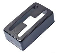 Cubierta de latón tipo H para pastillas Humbucker con integridad estructural consistente (negro)