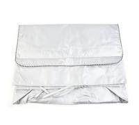 Cubierta de lavadora de tela Oxford recubierta de plata para lavadora y secadora de carga frontal - impermeable, resistente a los rayos UV, protección antienvejecimiento (XXL: 69x85x98cm)(XL)