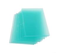 Cubierta de lente de casco de soldadura de PC, paquete de 10 placas de protección transparentes para cascos de soldadura, 4 tamaños (110 x 90 mm, 115 x 95 mm, 114 x 70 mm, 100 x 50 mm) (100 x 50 mm)
