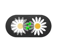 Cubierta De Lente De La Cámara Para La Privacidad - Cubierta De Monitoreo De Video Anti-Mirada Para Computadora | Escudo De Webcam Para Tabletas Estampadas Exquisito, Obturador De Protección, Caiju 3