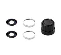 Cubierta de lente de vidrio reforzado de 2 piezas, precisión visual de cristal, montaje sin esfuerzo, adecuado para herramientas de fotografía esférica, kit de repuesto de lente de liberación rápida