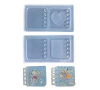 Cubierta de libro de notas, molde de silicona, bricolaje, epoxi de, carcasa para cuaderno, molde de, suministros escolares de oficina, decoraciones para bloc de notas, diario, libro, de