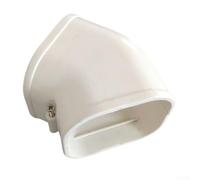 Cubierta de línea de PVC CA dividida y central para líneas de cableado y conexión que proporciona protección con resistencia a la intemperie para condiciones de temperatura variadas (codo plano de 135