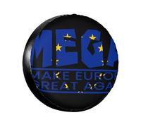 Cubierta De Llanta De Repuesto Hagamos Grande De Nuevo A Europa Protector Solar Personalizada Cubierta De Rueda, para Remolques, Camionetas, SUV, 15in