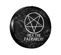 Cubierta De Llanta De Repuesto Maldito Patriarcado. Universales Portátil Cubierta del Neumático, para Vehiculos, Coche, Camionetas, 16in