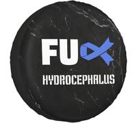 Cubierta De Llanta De Repuesto Que Le Den A La Concienciación sobre La Hidrocefalia A Prueba De Agua Durable Cubierta del Neumático, para Remolques, Vehiculos, Autocaravanas, 14in