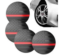 Cubierta de llanta de rueda de la bandera de Estados Unidos, 4 calcomanías de aleación para coches, camiones y SUV, elegantes calcomanías patrióticas, decoración adhesiva resistente a la intemperie