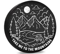 Cubierta De Llanta Llévame A Las Montañas Cubierta De Ruedas Weatherproof Repuesto Bolsas para Neumáticos para Automóvil Car Todoterreno,80-83cm