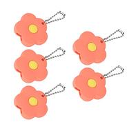 Cubierta de Llave, Cubierta de Protección de Llave de PVC con Forma de Pétalo Reduce el Dolor de Manos Cómodo 5 Piezas para el Hogar(naranja)