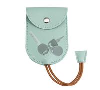 Cubierta de llave de tirante, Cubierta de llave de casa de tirante de cuero PU, Llavero de vehículo con protección completa, bolsa de llavero hecha a mano no es fácil de bajar para viajes de negocios