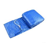 Cubierta de lluvia de 305 cm y 366 cm, resistente a la intemperie, resistente a la intemperie, película reforzada con fibra para jardín, azul, diámetro 305/366 cm