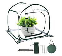 Cubierta de lluvia de PVC para plantas, plántulas, flores, jardinería de invierno en balcón y patios, con visión clara para una fácil observación, cubierta protectora de observación de PVC