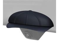 Cubierta de lluvia para cámara de coche, con forma de sombrero, pegatina de protección para lentes de marcha atrás, cubierta de lente para cámara de coche, para viajes por ciudad y autopista, largas