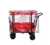 Cubierta de lluvia para carro, cubierta de lluvia plegable para carro, carrito de picnic de jardín, cubierta impermeable para usar con vagón de almacenamiento cubierto