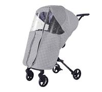Cubierta de lluvia para cochecito de bebé, impermeable, resistente al viento, para cochecito, cochecito de bebé, a prueba de polvo, protector contra el clima con ventana transparente y puerta con