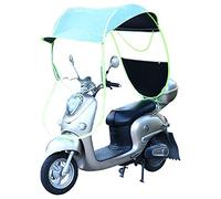 Cubierta de lluvia para parasol eléctrico de bicicleta, paraguas universal para scooter de motor, parasol de movilidad y cubierta para lluvia impermeable, azul