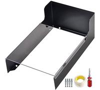 Cubierta De Lluvia para Timbre, chapa laminada en frío Parasol De Metal Exterior Impermeable para CáMara De Video, tapa abatible Cerradura De Puerta, BotóN De Puerta Y Timbre De Puerta, -240x145mm