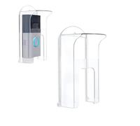 Cubierta de lluvia para timbre compatible con timbre de batería de video Plus de 1ª 2ª generación/parpadeo/eufy, antirreflejos, protector contra la intemperie, carcasa protectora transparente contra