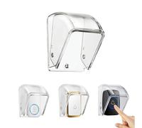 Cubierta de Lluvia para Timbre de Puerta,Cubierta Impermeable de plástico abatible Juego de Timbre de Puerta para Exterior, para pulsador de Timbre de Puerta, Timbre de Puerta inalámbrico