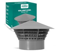 Cubierta De Lluvia Tapa De Ventilación Del Tejado (110 mm | Gris)