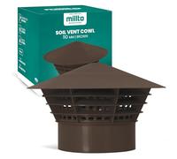 Cubierta De Lluvia Tapa De Ventilación Del Tejado (110 mm | Marrón)