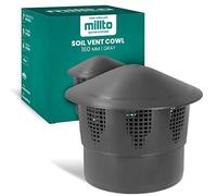 Cubierta De Lluvia Tapa De Ventilación Del Tejado (160 mm | Gris)