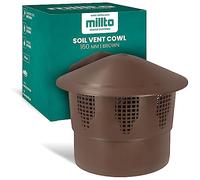 Cubierta De Lluvia Tapa De Ventilación Del Tejado (160 mm | Marrón)