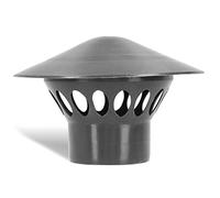 Cubierta De Lluvia Tapa De Ventilación Del Tejado (75 mm | Gris)