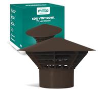 Cubierta De Lluvia Tapa De Ventilación del Tejado (75 mm | Marrón)