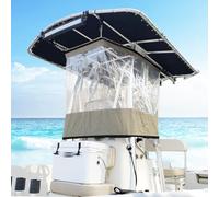 Cubierta de lluvia transparente para consola de barco, cortina rociadora para parabrisas marino para consolas de más de 27½ pulgadas