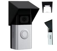 Cubierta de lluvia y sol a presión compatible con Ring Battery Doorbell 3, 3 Plus, 4 Battery Doorbell Plus (solo 62 mm de ancho), perfil bajo, extensión de 15 mm, resistente a la intemperie, carcasa