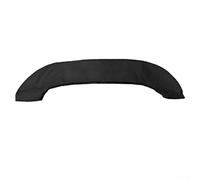 Cubierta de lona de grado marino 600D para Bimini, protección UV, se adapta a 3 arcos, 4 arcos, escorrentía de agua, cremallera completa, almacenamiento, popa, apertura de luz, clima (es negro)