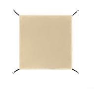 Cubierta de lona de tela Oxford impermeable e impermeable con gancho elástico retráctil para cinturón diseñado para protección de tienda de campaña al aire libre (56 x 56 cm, beige)
