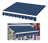 Cubierta de lona impermeable retráctil de repuesto para patio al aire libre y puerta, protege del sol y la lluvia, fácil de instalar