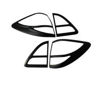 Cubierta de luces traseras en negro mate, compatible con el estilo del coche Mazda BT-50.(CHROME)