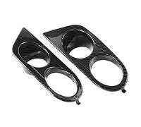 Cubierta de Luz Antiniebla Delantera, 2 Piezas Cubierta de Luz Antiniebla del Parachoques Delantero Accesorio de Coche de Dos Agujeros Compatible con E46 M3 2001-2006 (Aspecto de fibra de carbono.)