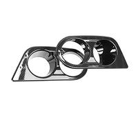Cubierta de Luz, Cubierta de Parachoques de Lámpara de Luz de Coche, Cubierta de Luz Antiniebla para E46 Cubierta de Luz Antiniebla Delantera Apta para E46 M3 2001-2006 Cubierta de(Fibra de carbon)