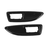 Cubierta de luz de señal de giro lateral Bisel ABS duradero Carcasa de luz de marcador lateral automotriz Delantero Izquierdo Derecho Ajuste para INSIGNIA A MK1 H MK5 ZAFIRA B (Negro brillante)