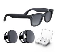 Cubierta de luz LED para gafas RayBan Meta Smart, bloqueador de luz ajustable compatible con Wayfarer, Skyler, accesorios para el techo, cubierta ligera para flash de meta anteojos 2025, negro