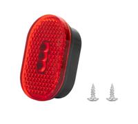 Cubierta De Luz Trasera Luces Traseras LED Guardabarros Trasero Pantalla De Freno Pantalla De Lámpara Trasera Compatible Con Xiaomi PRO 2/ Piezas De Scooter Eléctrico Compatible With Mi3(1PC)