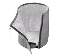 Cubierta de maceta no tejida y de burbujas para defensa contra heladas sin depender de fuentes de calefacción externas (L gris)