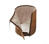 Cubierta de maceta no tejida y de burbujas para defensa contra heladas sin depender de fuentes de calefacción externas (S amarillo)