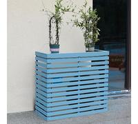 Cubierta de madera para aire acondicionado, carga duradera de 150 kg para jardín, terraza, balcón, protección