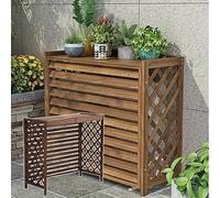 Cubierta de madera para aire acondicionado, marco de persiana y maceta de madera maciza, pantalla de radiador de vapor, escudo de privacidad, soporte de exhibición decorativo