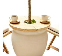 Cubierta de madera para maceta, protector de rejilla dividida para macetas | Protector de maceta de animales para interiores y exteriores, hogar, jardín, patio, balcón, invernadero