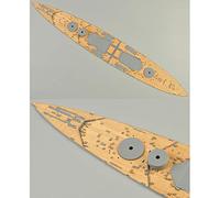 Cubierta de madera para Tamiya 78011 escala 1:350 británico HMS Prince Of Wales modelo con cadena de anclaje