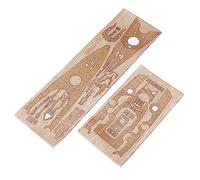 Cubierta de madera para Tamiya 78013 1/350 German WWII Battleship Bismarck Model Accesorios de repuesto